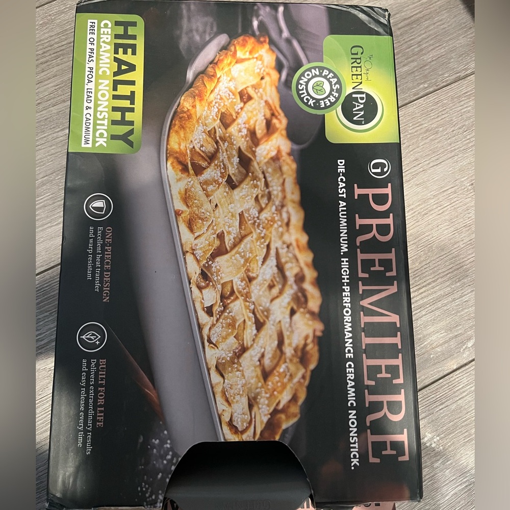 GreenPan Premiere Ovenware Ceramic Nonstick Rectangular Pan 13"x9" Gray